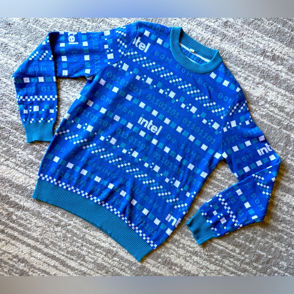 Intel Binary Code Sweater - image 1